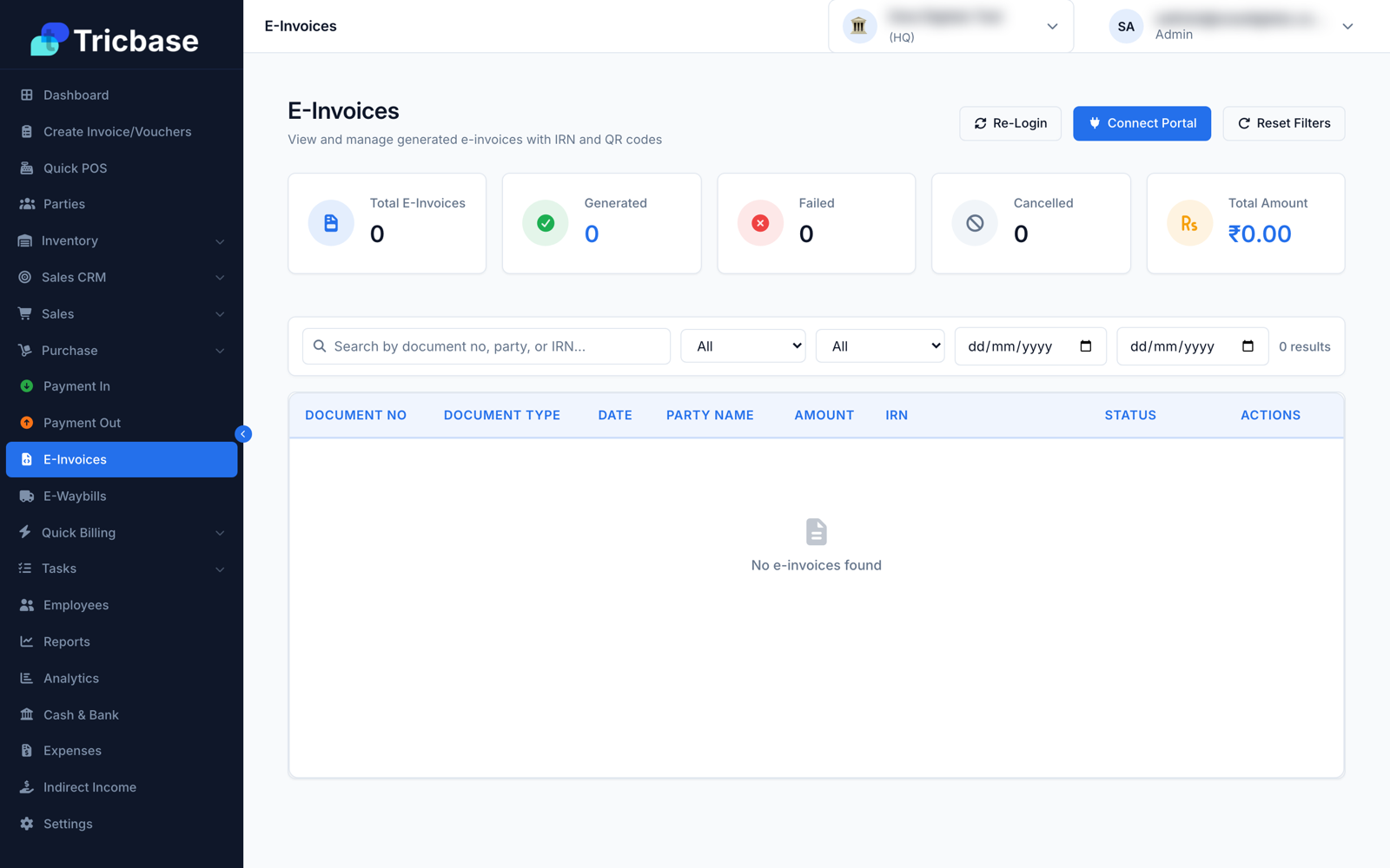 e-Invoicing built in
