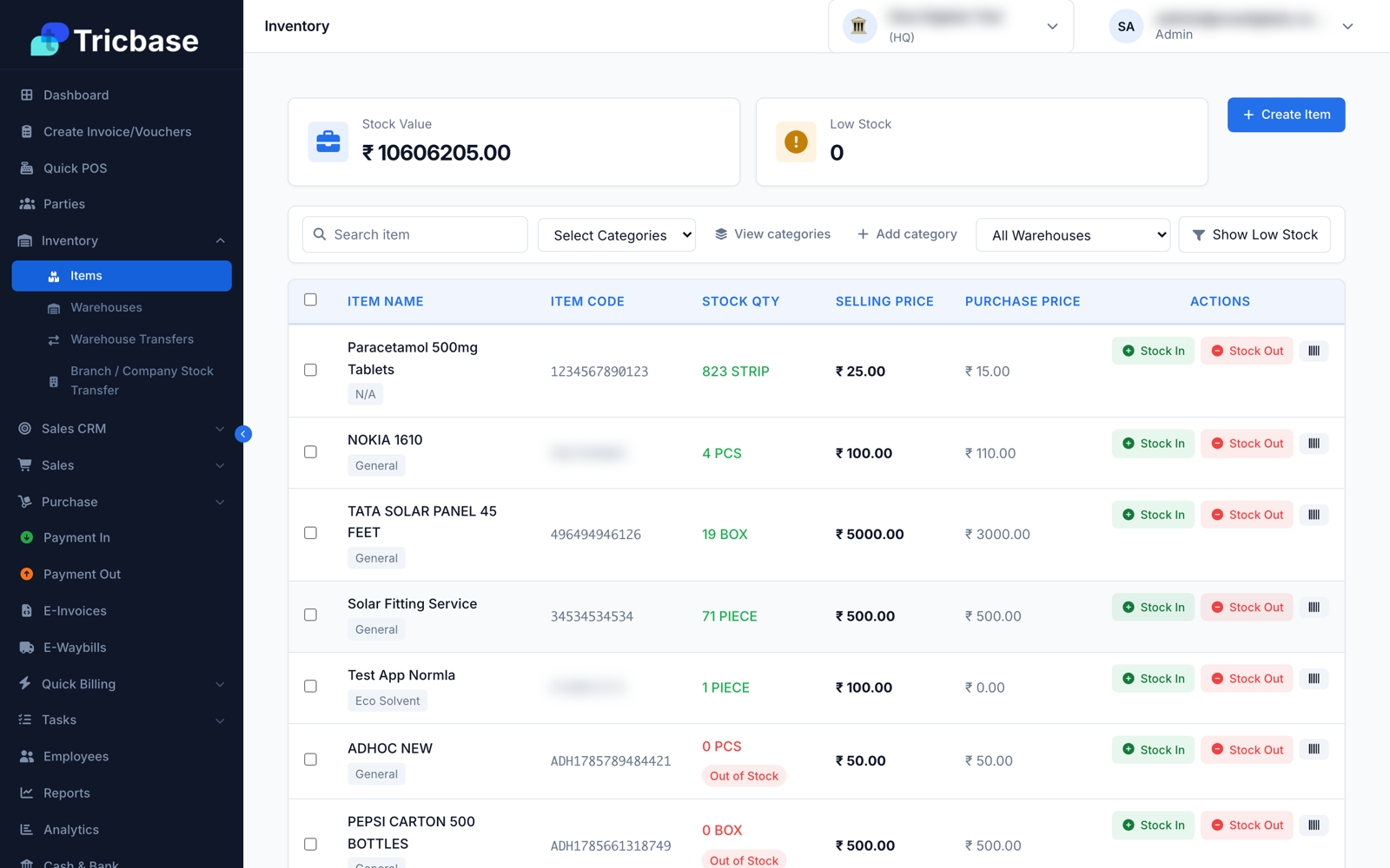 Pharmacy billing with batch & expiry built in